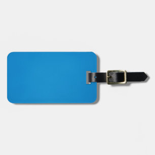 Grainy Bright Blue Background Luggage Tag