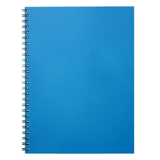 Grainy Bright Blue Background Notebook (Front)