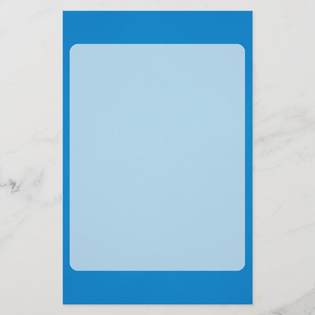Grainy Bright Blue Background Stationery (Front)
