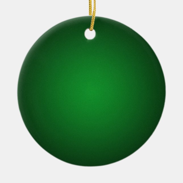 Grainy Green-Black Vignette Ceramic Tree Decoration (Front)