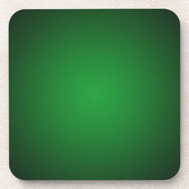 Grainy Green-Black Vignette Coaster (Front)