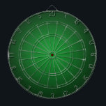 Grainy Green-Black Vignette Dartboard<br><div class="desc">This design features a simple background of green in the centre, fading darker and darker towards the outside edge where it is black with a subtle grainy effect that give this design a more natural, modern feel. This green to black grainy vignette is beautiful as it is, or it can...</div>