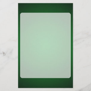 Grainy Green-Black Vignette Stationery