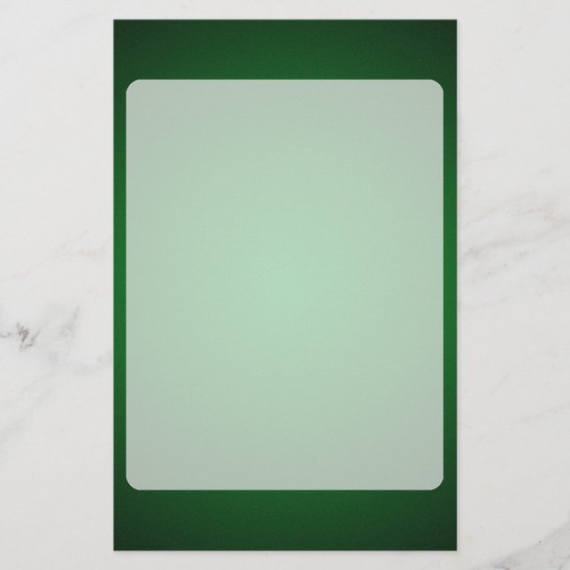 Grainy Green-Black Vignette Stationery (Front)