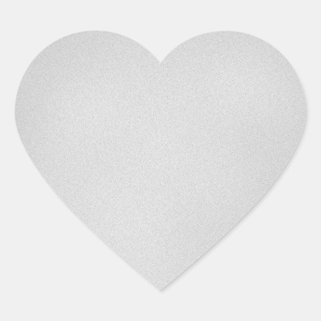 Grainy Grey Artsy Background Heart Sticker (Front)