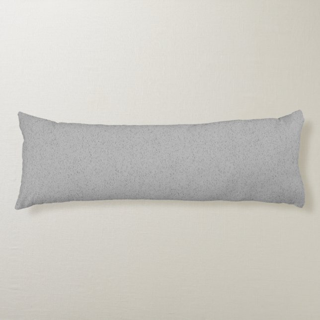Grainy Plain Grey Colour Design  Body Cushion (Front)