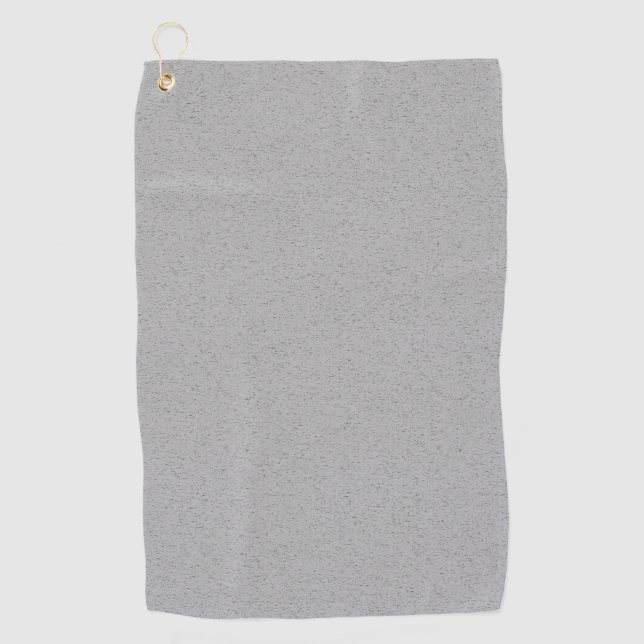 Grainy Plain Grey Colour Design  Golf Towel (Front)