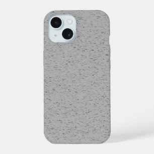 Grainy Plain Grey Colour Design iPhone 15 Case