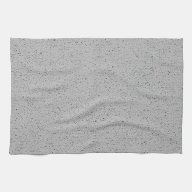 Grainy Plain Grey Colour Design  Tea Towel (Horizontal)