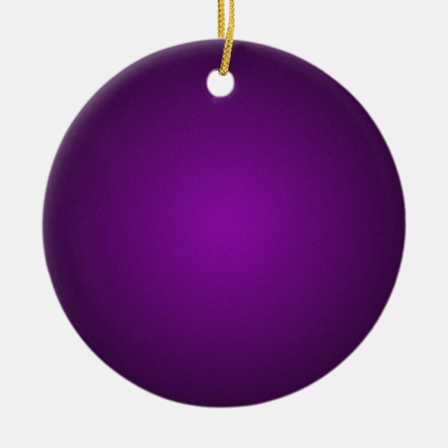 Grainy Purple-Black Vignette Ceramic Tree Decoration (Front)