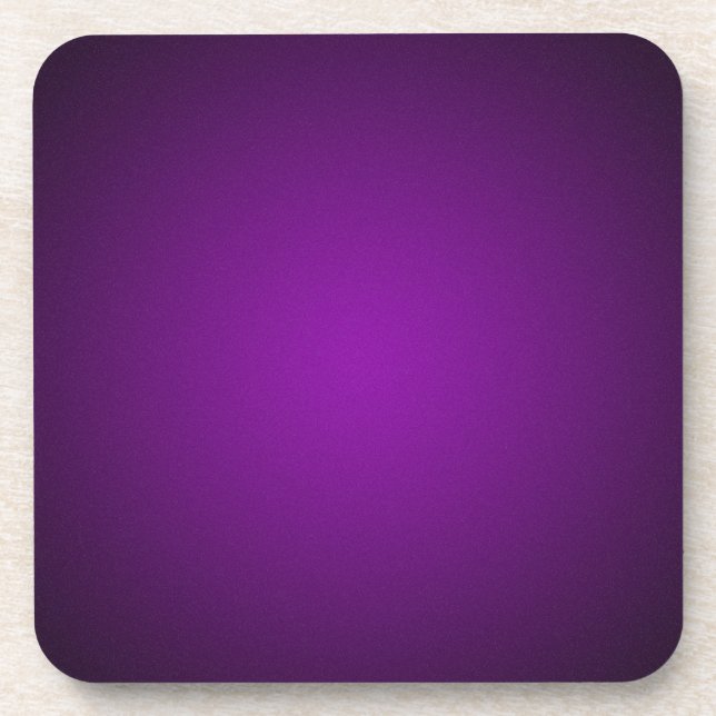 Grainy Purple-Black Vignette Coaster (Front)