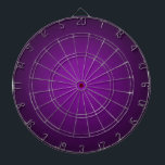 Grainy Purple-Black Vignette Dartboard<br><div class="desc">This design features a simple background of brilliant purple in the centre, fading darker and darker towards the outside edge where it is nearly black with a light grain texture for a more natural feel. This purple to black grainy vignette is beautiful as it is, or it can be the...</div>
