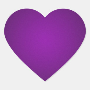 Grainy Purple-Black Vignette Heart Sticker