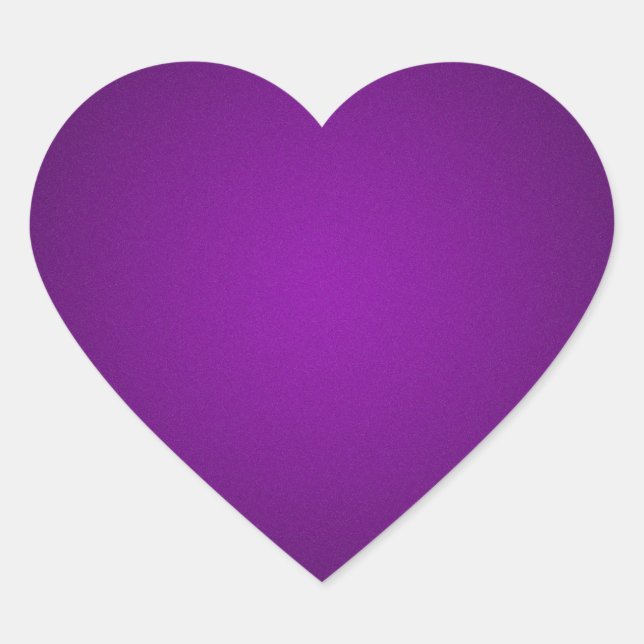 Grainy Purple-Black Vignette Heart Sticker (Front)