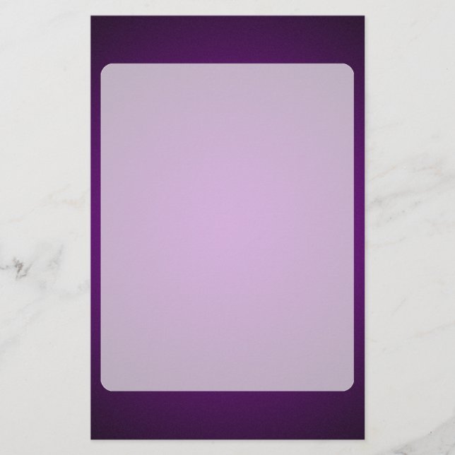 Grainy Purple-Black Vignette Stationery (Front)