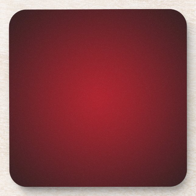 Grainy Red-Black Vignette Coaster (Front)