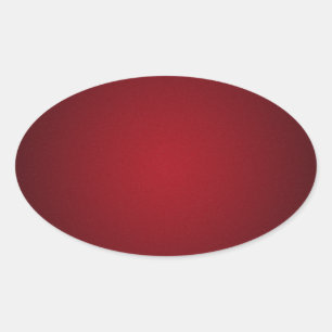 Grainy Red-Black Vignette Oval Sticker