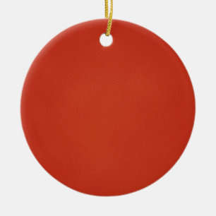 Grainy Warm Red Background Ceramic Tree Decoration
