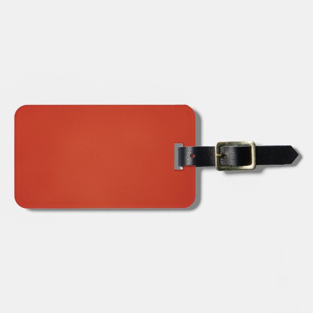 Grainy Warm Red Background Luggage Tag (Front Horizontal)