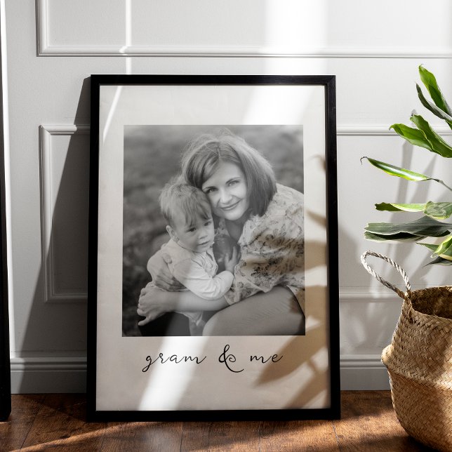 Gram And Me Personalised Picture Gift For Grandma Poster (Creator Uploaded)