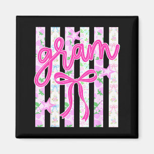 Gram floral coquette bow mother's day cute women magnet
