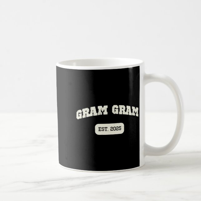 Gram-gram Est 2025 New Announcement Promoted Gramg Coffee Mug (Right)