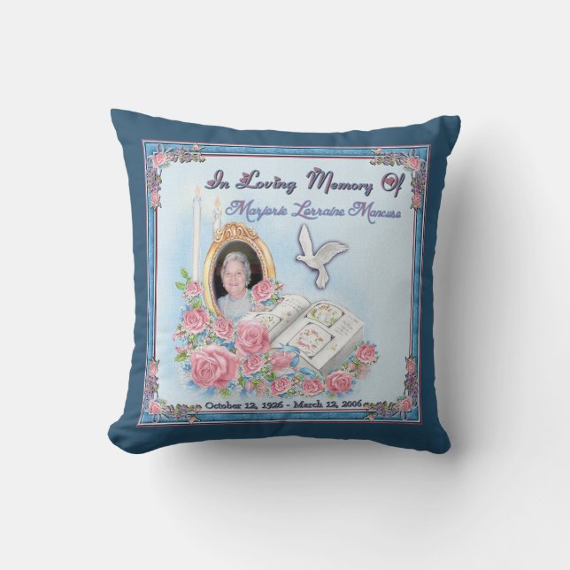 Gram Mancuso and MomMom Lease Memorial Pillows (Front)