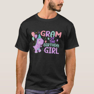Gram Of The Birthday Girl Saurus Rex Dinosaur Part T-Shirt