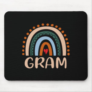 Gram Rainbow Grandma Cute Mothers Day Funny Gram Mouse Mat