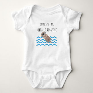 Gram Says I'm Otterly Amazing baby bodysuit