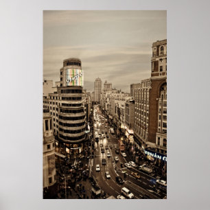 Gram Via de Madrid Poster