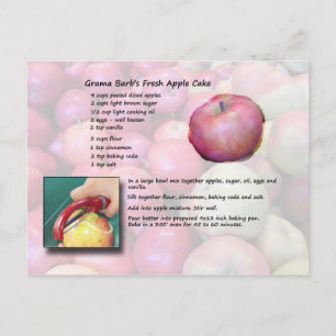 GramaBarb's Fresh Apple Cake Postcard