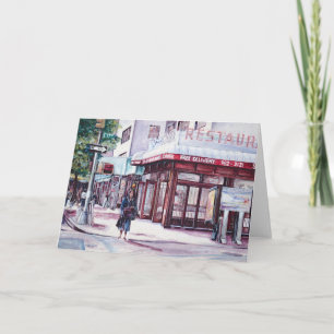 Gramercy Coffee Corner Greeting Card