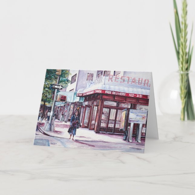 Gramercy Coffee Corner Greeting Card (Front)
