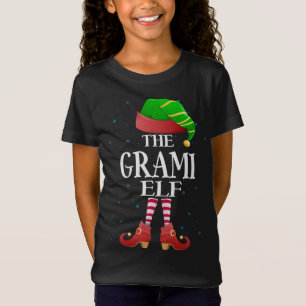 Grami Elf Matching Family Funny Grandma Christmas T-Shirt