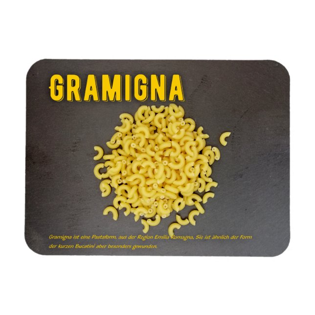 Gramigna Italian restaurant recipe Magnet (Horizontal)