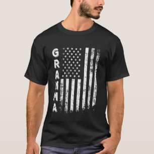Gramma America Flag Mother's Day 4th of July Women T-Shirt