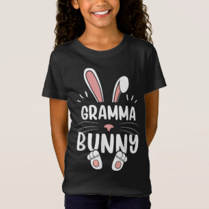 Gramma Bunny Funny Matching Easter Bunny Egg Hunti T-Shirt