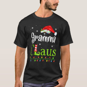 Gramma Claus Christmas Pajama Family Matching Xma T-Shirt