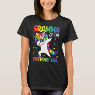 Gramma of the Birthday Party Gifts Girl Dabbing Un T-Shirt