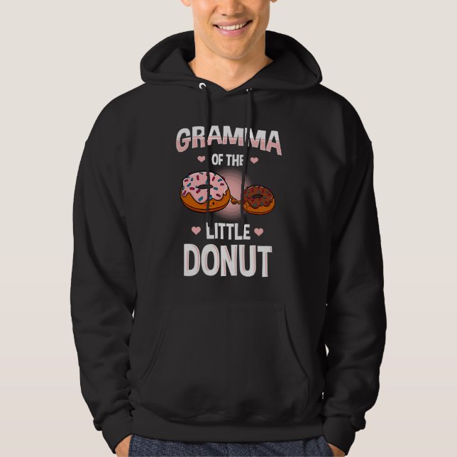 Gramma Of The Little Donut Gender Reveal Announcem Hoodie (Front)