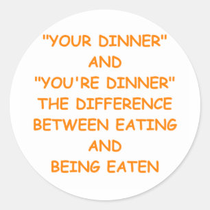 grammar classic round sticker