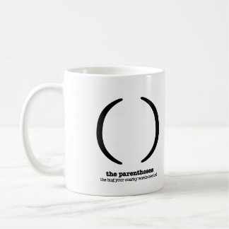 Grammar Coffee Mug Parentheses Punctuation Humour