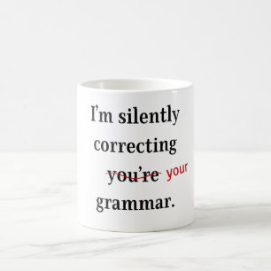 Grammar Guardian Mug: Sip, Snicker, and Correct  Coffee Mug