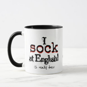 Grammar Humour and Coffee Funny Grammar Nerd Mug
