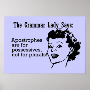 Grammar Lady Apostrophes Posters