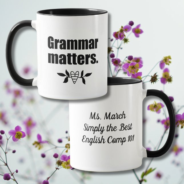 Grammar Matters | Language Skills Coffee Mug (Creator Uploaded)