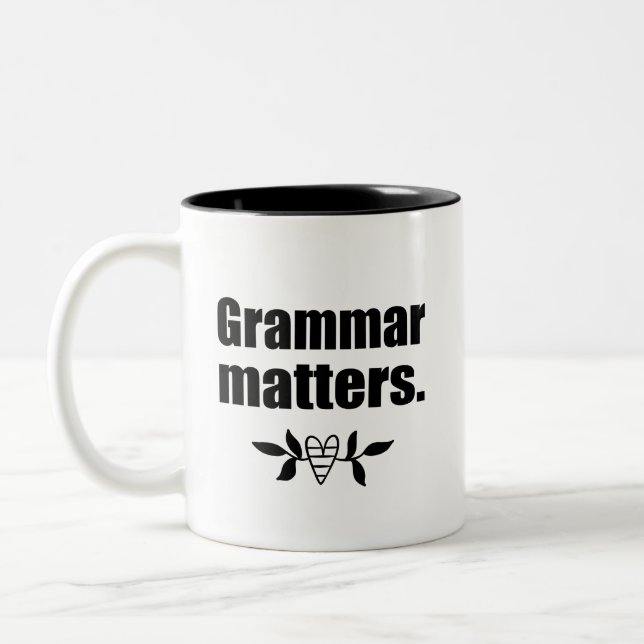 Grammar Matters | Language Skills Coffee Mug (Left)