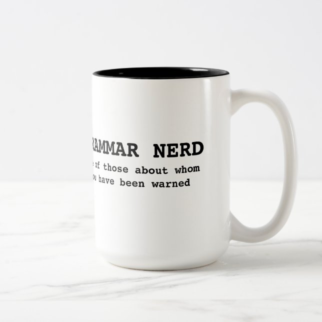 Grammar Nerd Mug (Right)