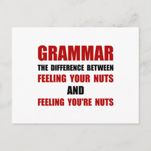Grammar Nuts Postcard